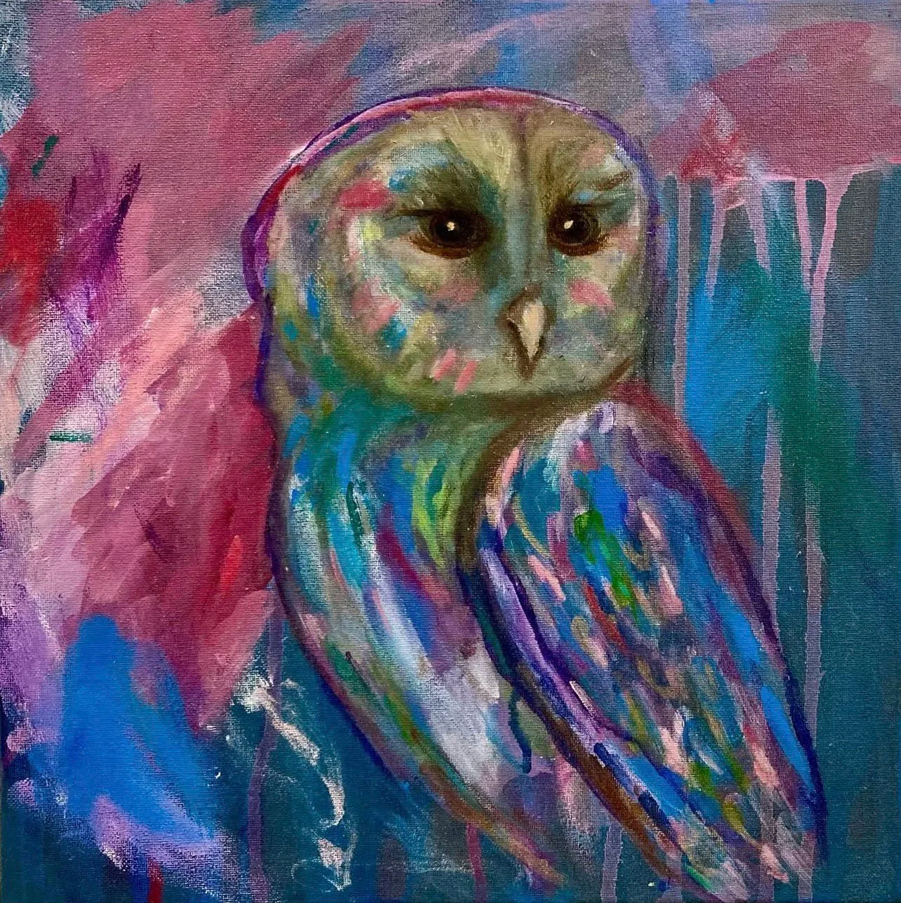 White Owl Archival Glicée Canvas and Fine Art Prints